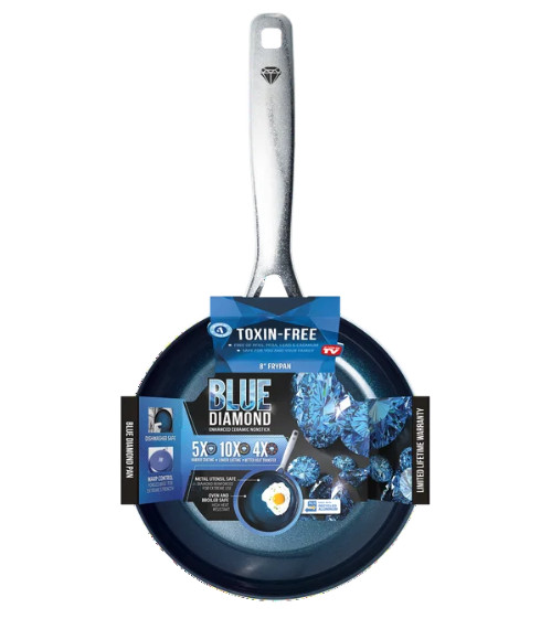Blue Diamond Ceramic Nonstick Fry Pan/Skillet, 8/10 Inch Frypan