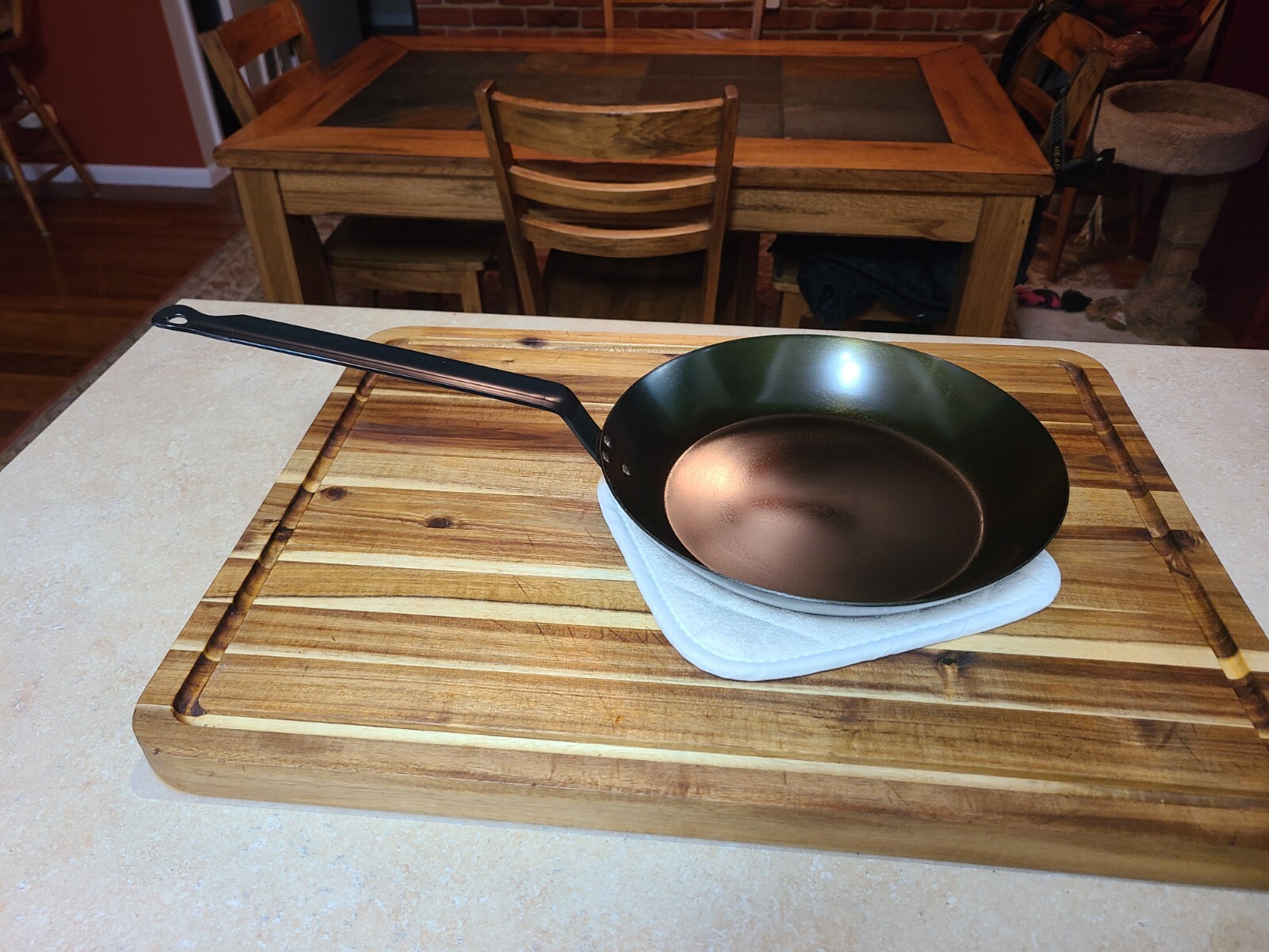 11″ Carbon Steel Pan, Commercial Heavy Duty, Seasoning available for Fee INTSHIP