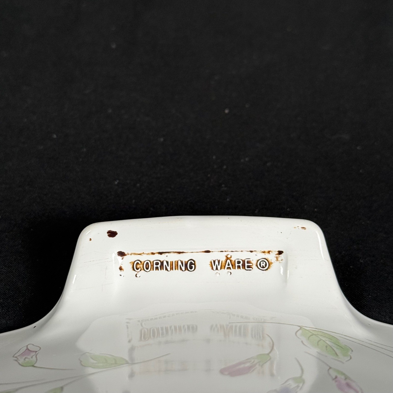 Corning Ware Pastel Bouquet Casserole Set 1.5L & Lid 2 Petite Pans VTG 1985-90