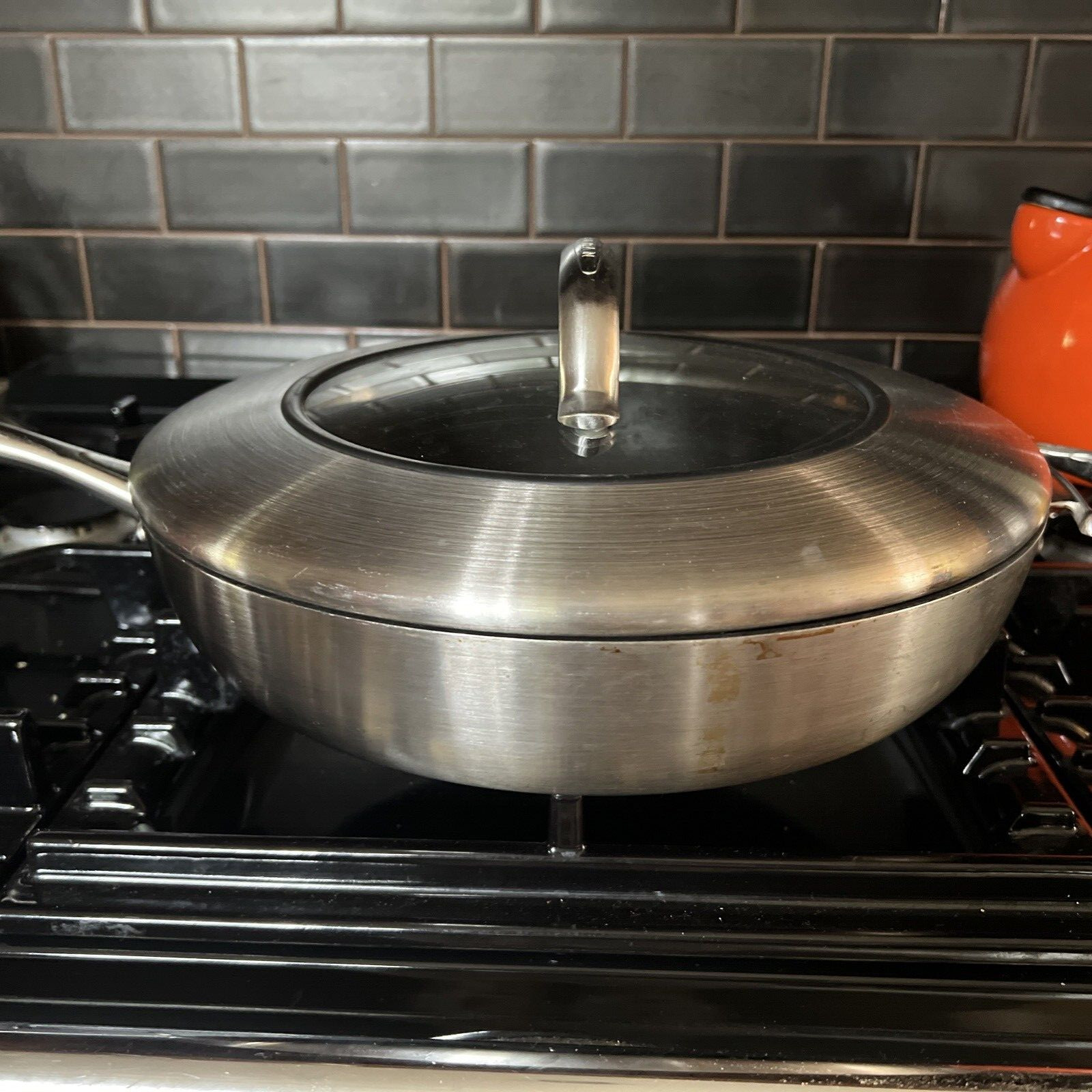 Scanpan Pro Non-Stick Sauté Pan with Lid CTX Induction I 03 12.5 Frypan 5.25qt