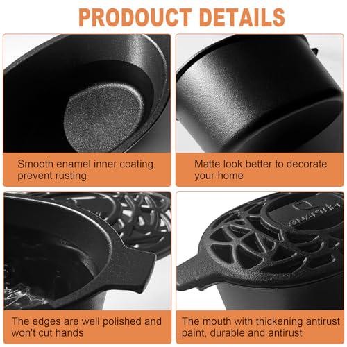 Quantfire Wood Stove Steamer Rust Resistant,Fireplace Humidifier Pot Cast Iron