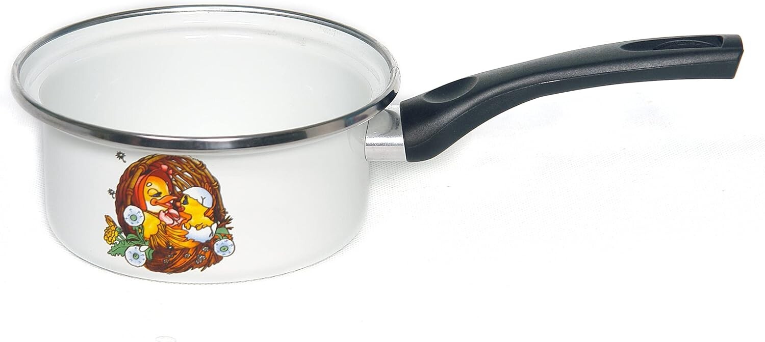 Omelia 1.0L “Ducklings” Cooking Stewpan, Enameled Home Cooking Stewpan