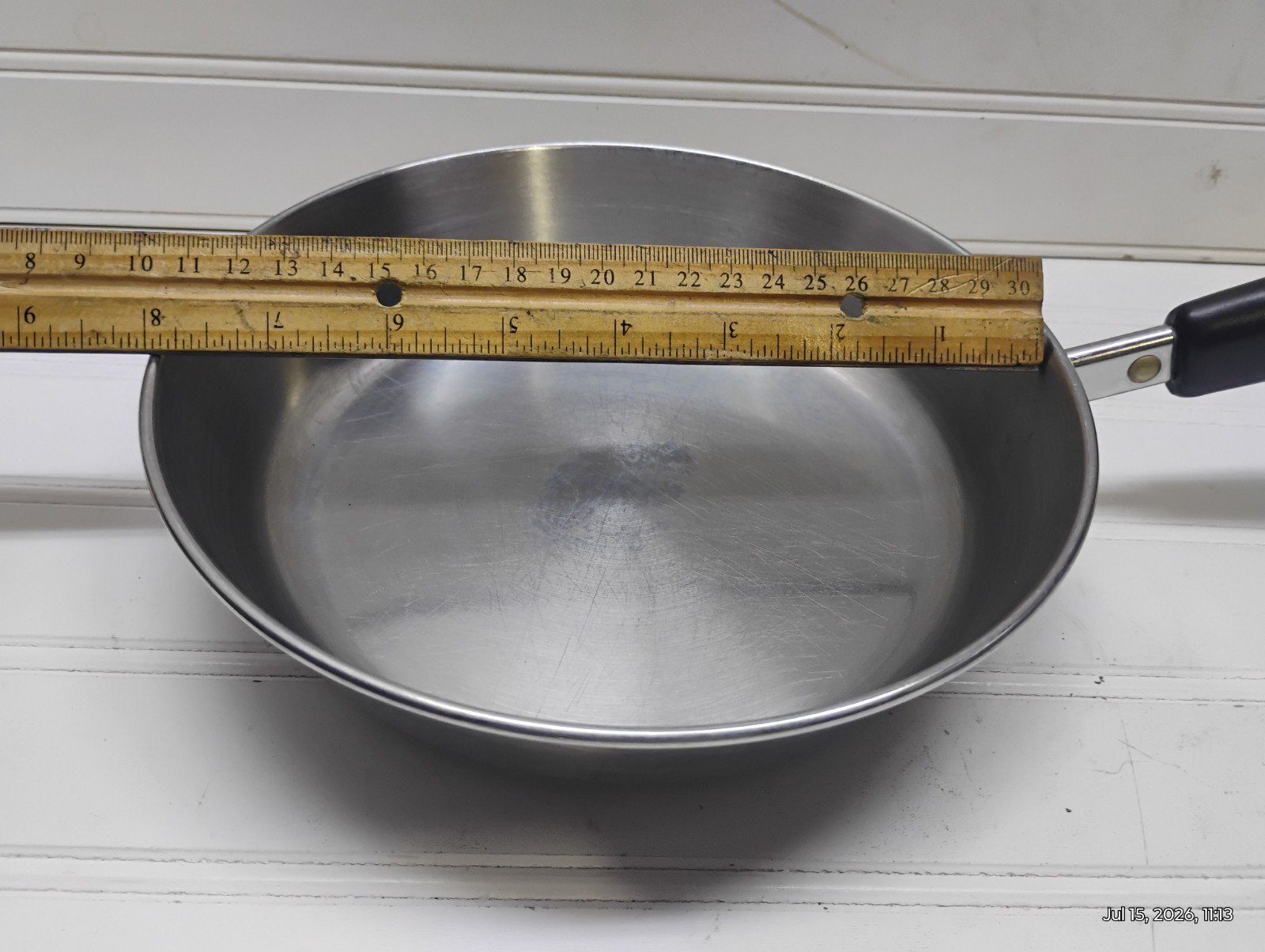 Revere Ware 8″ Skillet Tri-Clad Stainless 4 Cup Egg Poacher Insert Ring & Lid