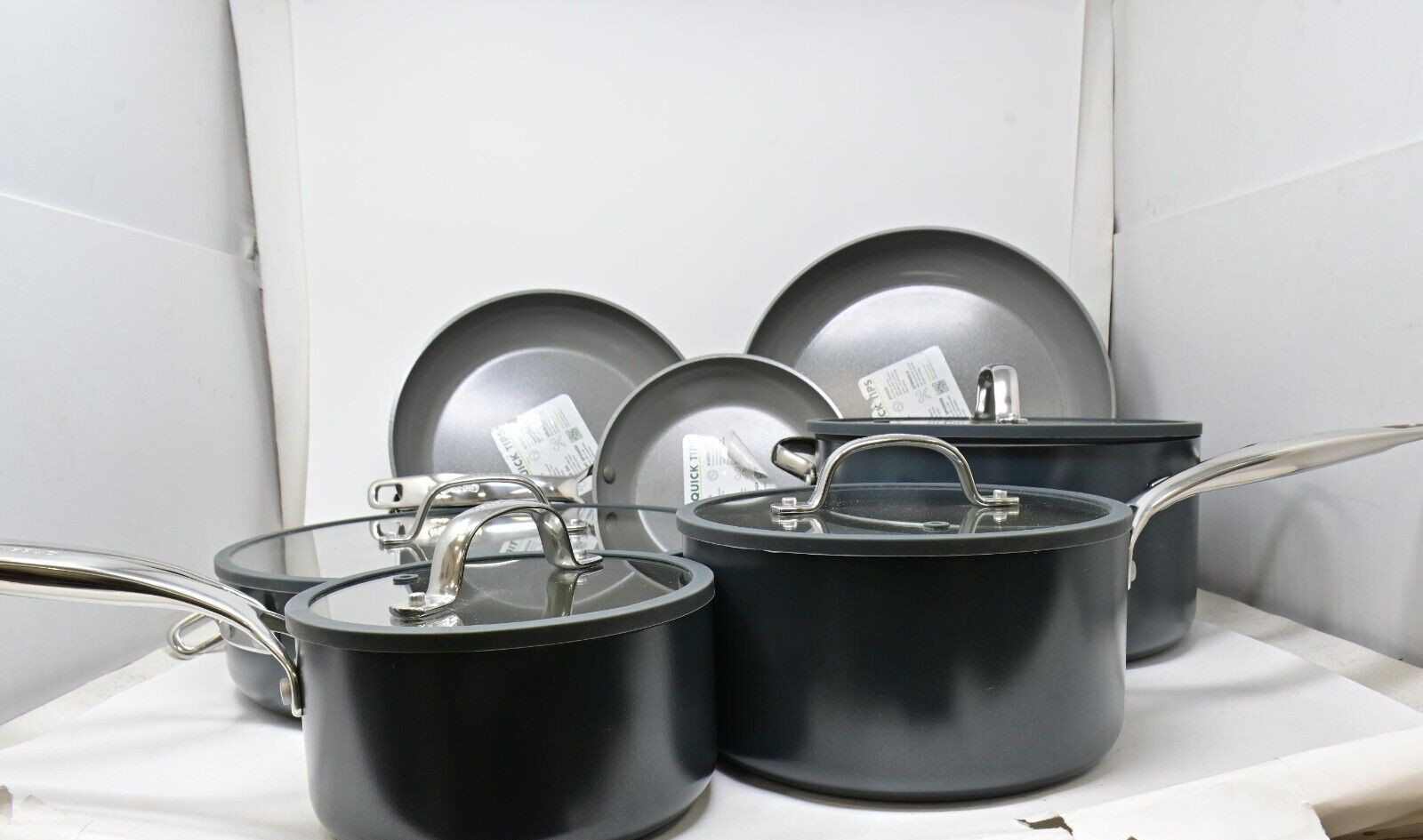 GreenPan Eras Ceramic Non-Stick 11-piece Cookware Set in Blue