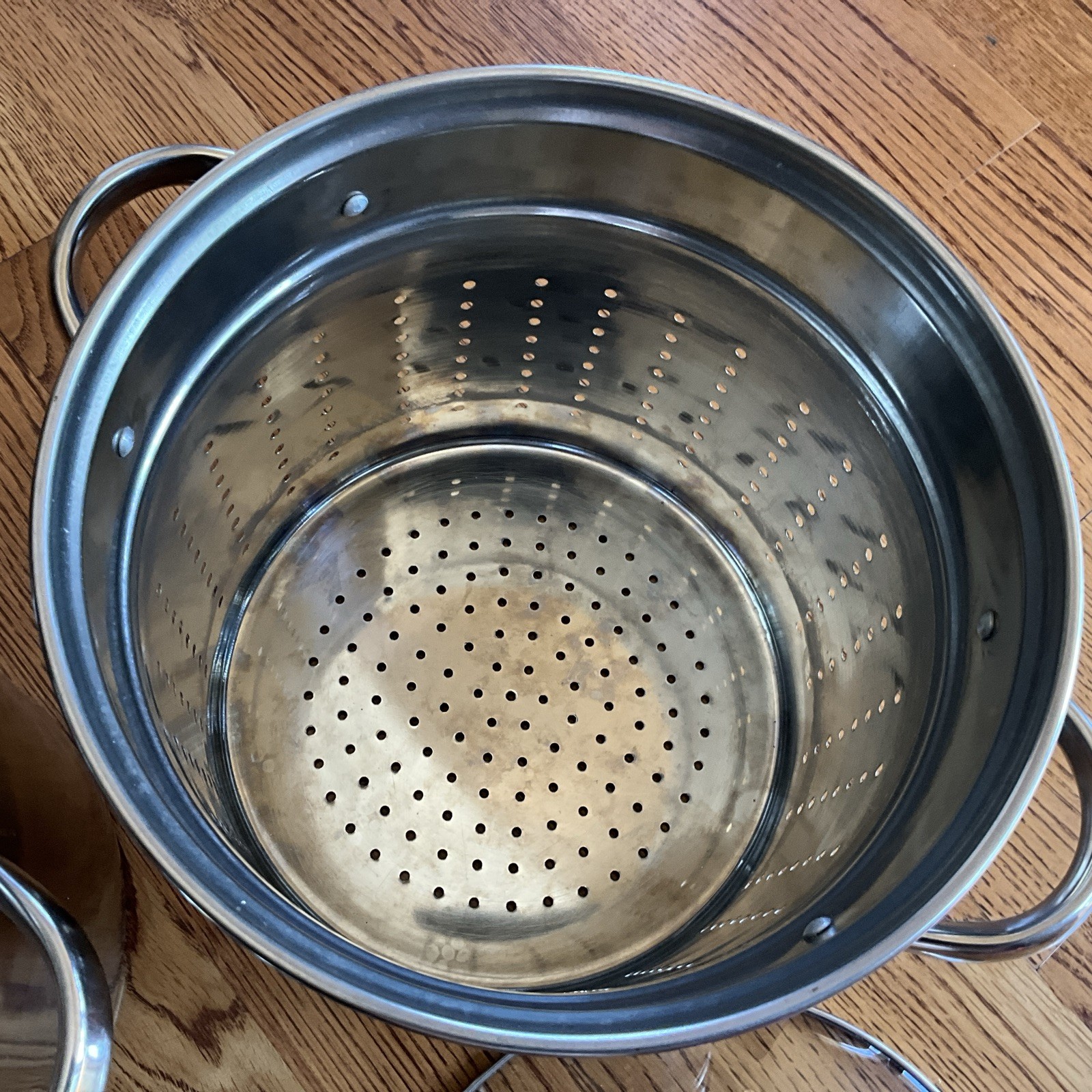 Stainless Steel 12 Qt Multi Pot Steamer /Pasta Strainer Lid 4 Piece