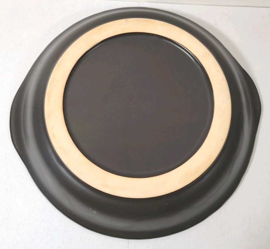 Ceramic Stoneware Microwave 9″ Grill Plate with Lid 9, used. VGC, MCM.