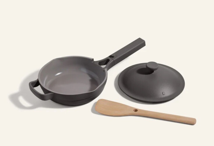 Our Place 8.5″ Ceramic Nonstick Mini Always Pan Char-Gris Anthracite 1.2 QT READ