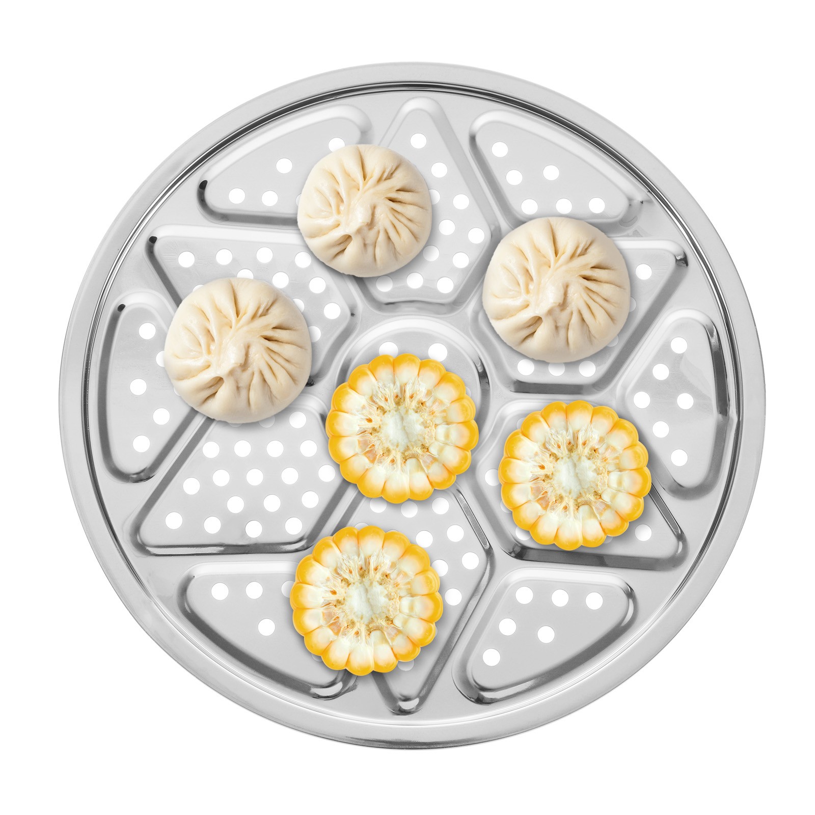 Stainless Steel Steamer Rack 12.6 Inch Round Stock Pot Steaming Tray