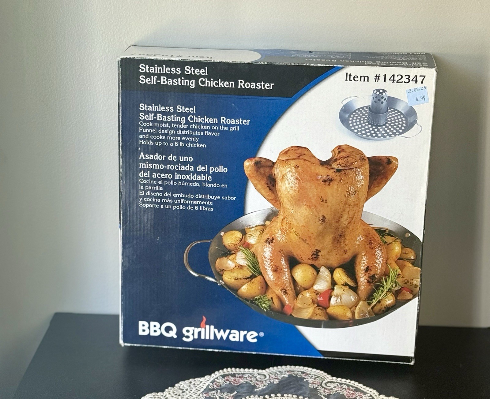 Chicken Roaster Stainless Steel Chicken Roaster, Brand New In Box