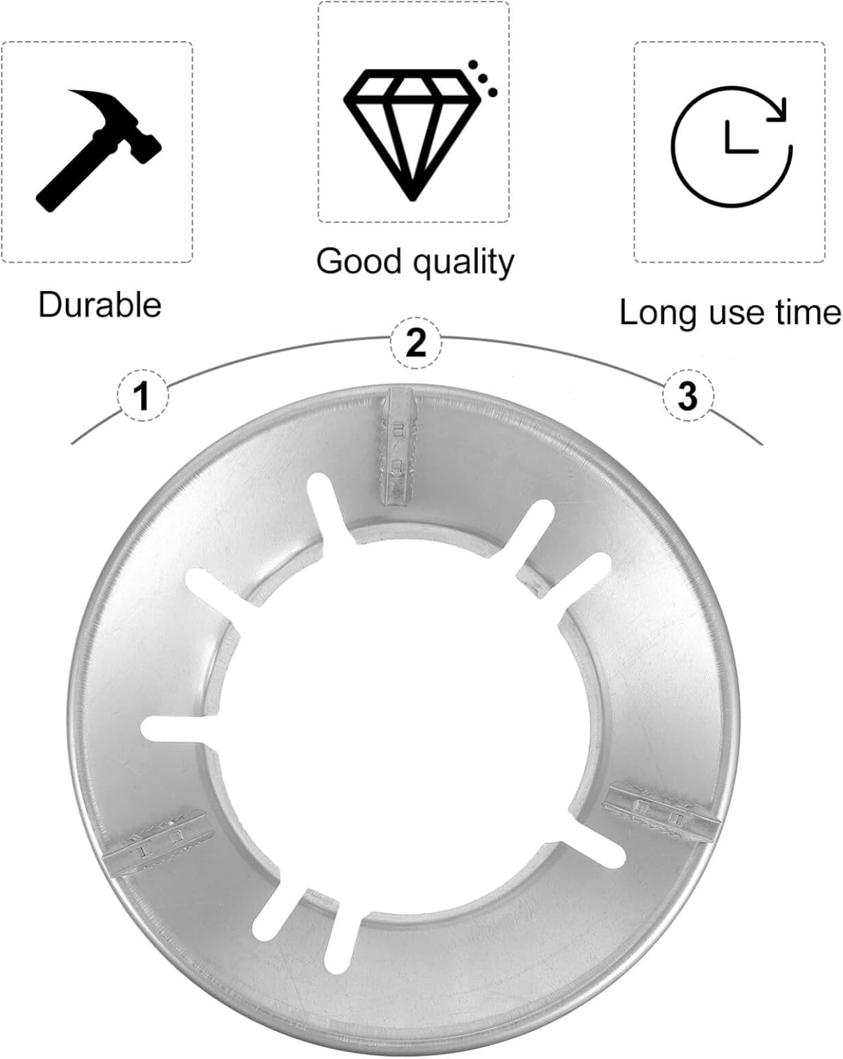 Windproof Wok Ring Gas Stove Holder 10.03X10.03X2.75 Inch Cast