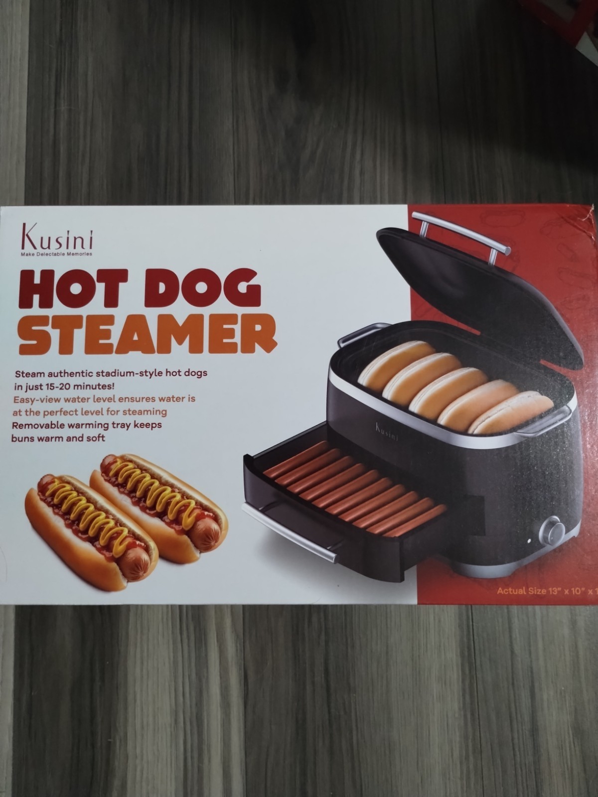 Kusini Stadium-style Hot Dogs At Home Steamer New In Box