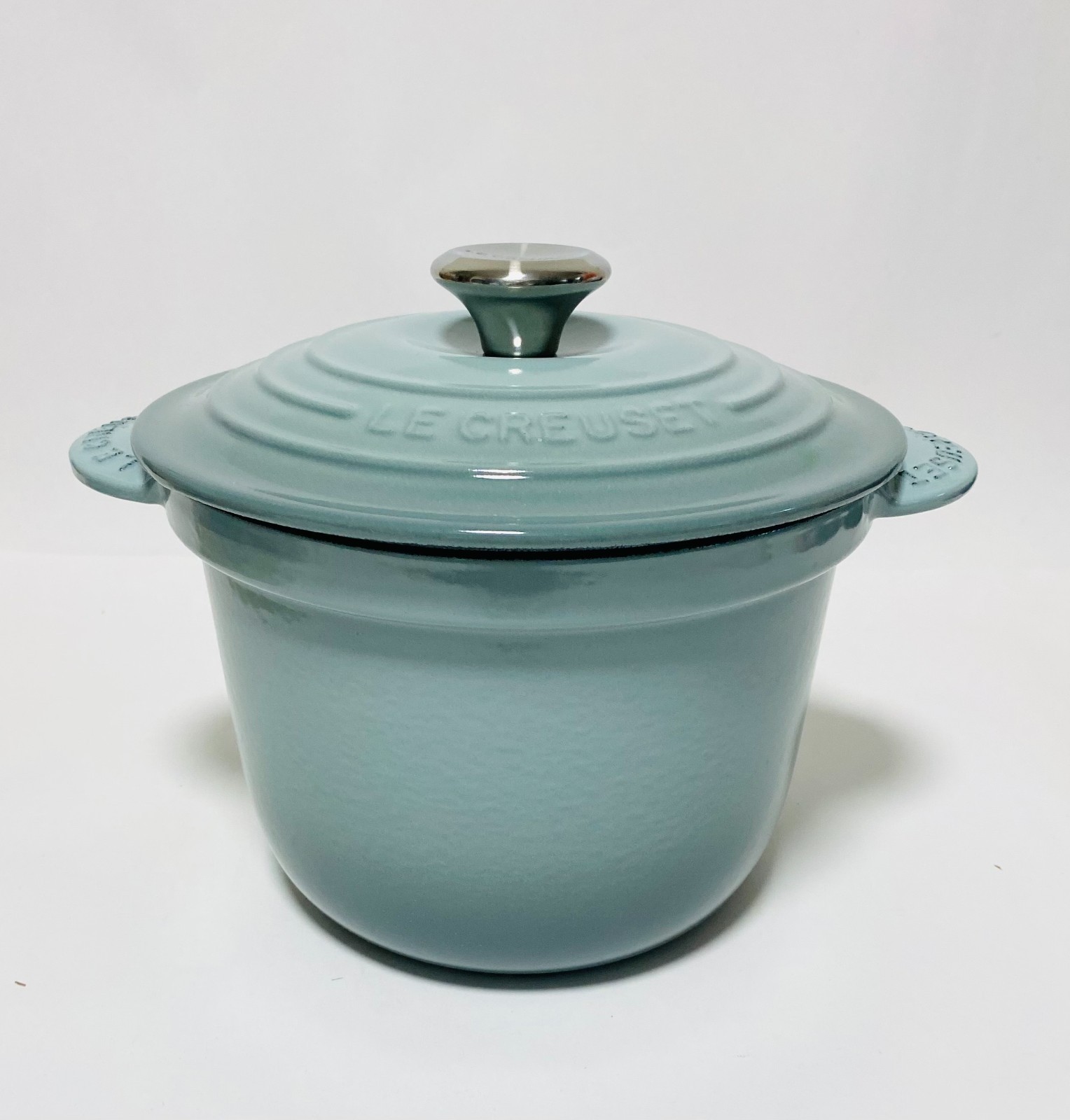 Le Creuset Cocotte Every Rice Pot 18cm 2.0L Sea Sult Cast Iron from Japan NEW