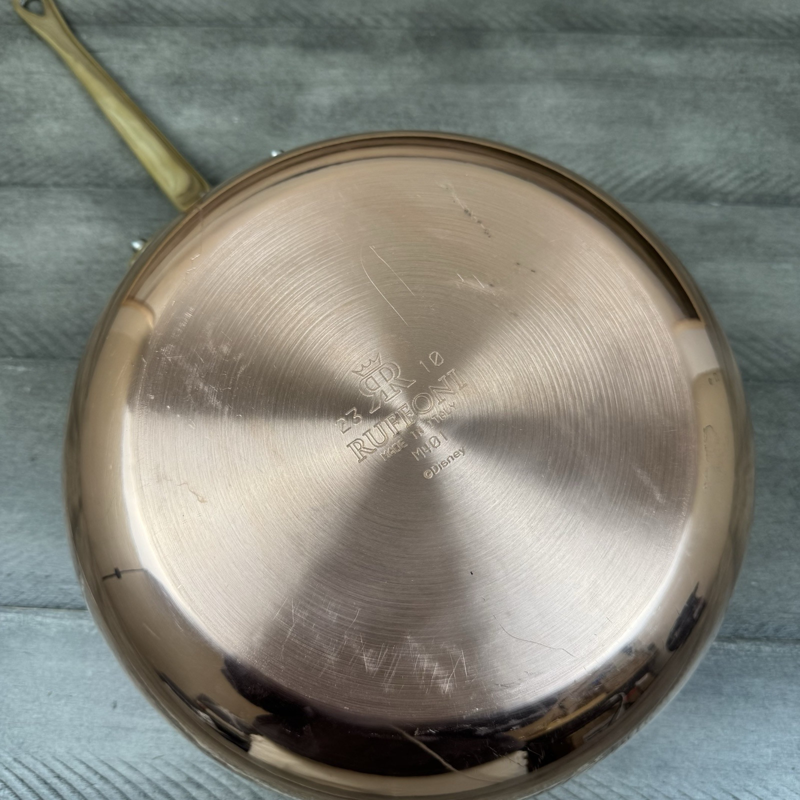 Ruffoni Historia Disney Hammered Copper Chef Pan NO/Lid Scuffed Tarnished Read
