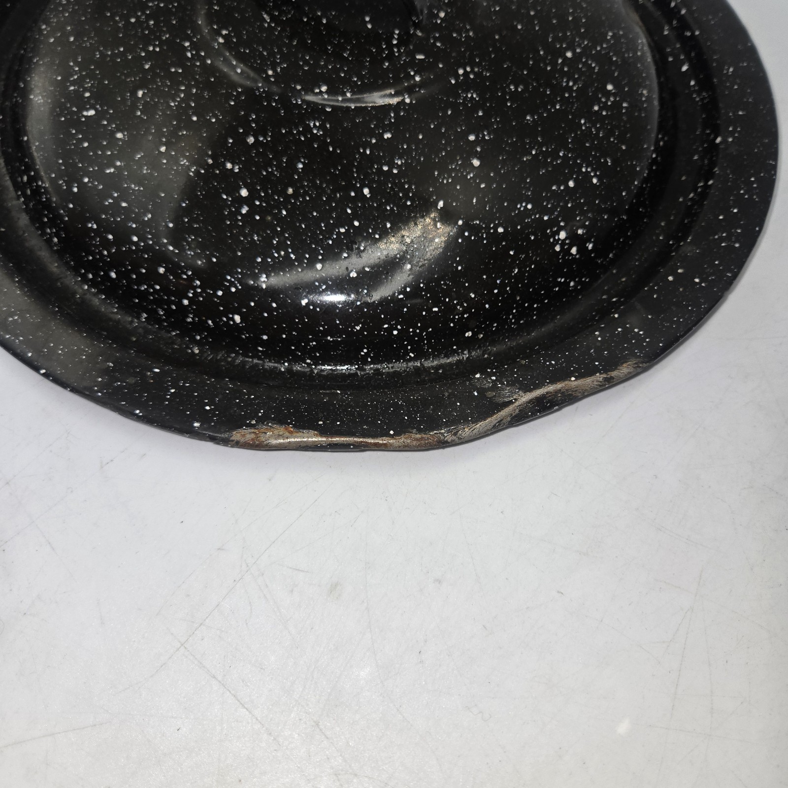Enamelware 5 Piece Double Boiler Steamer Stock Pot Black Speckled Everything