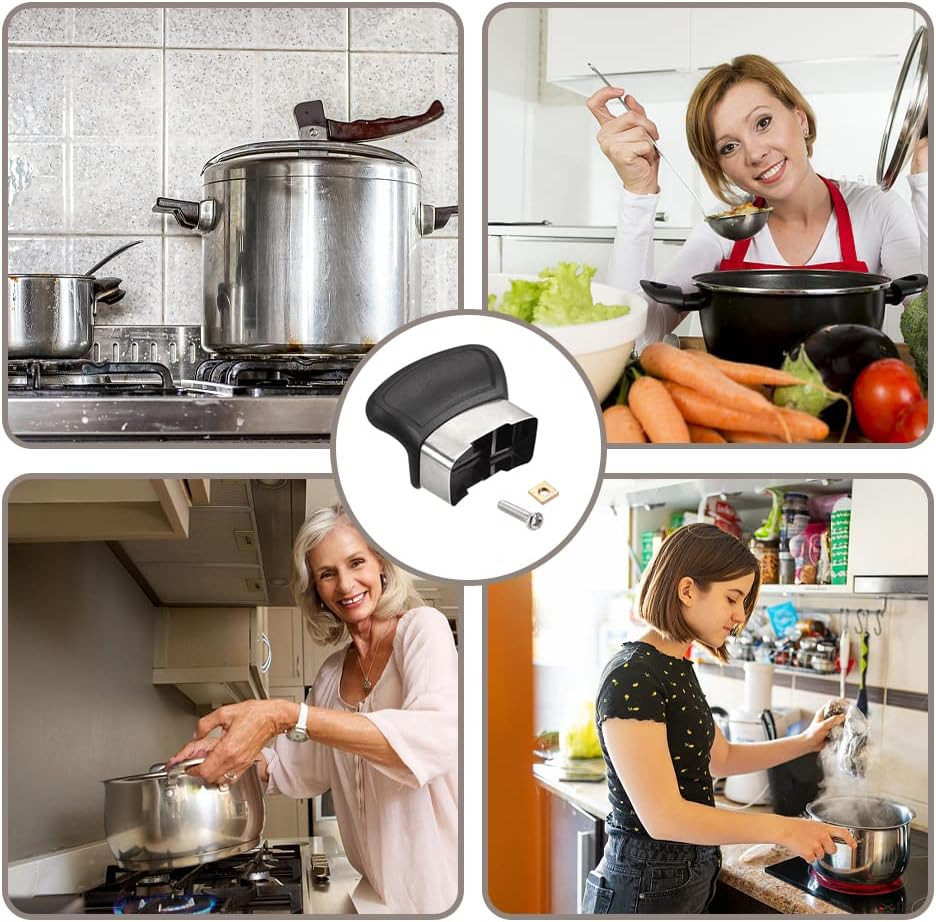 2 Pcs Replacement Handles for Single-Hole Pots and Pans ，Pot Short Side Handl…