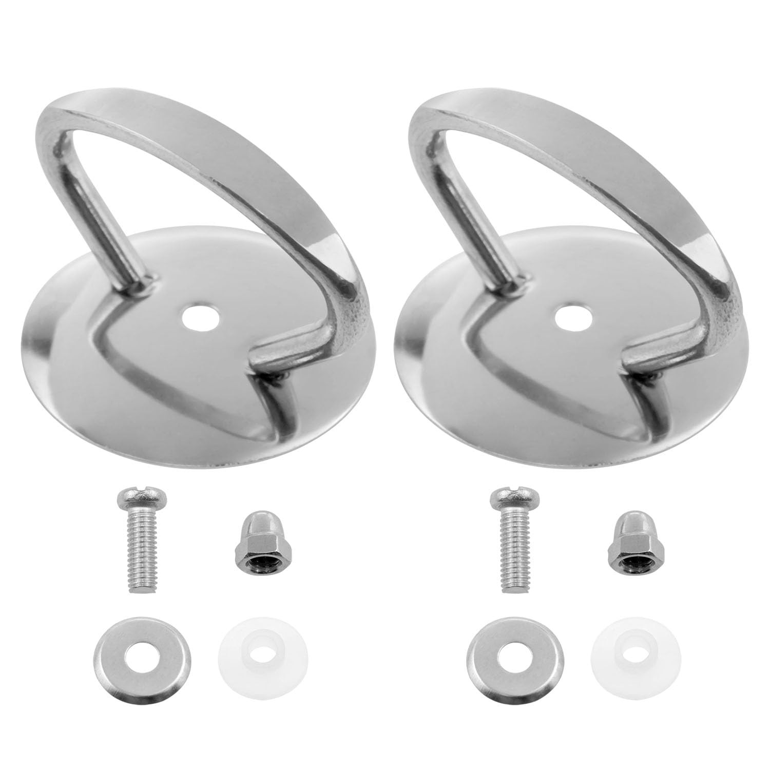 2 PCS Universal Pot Lid Handle Replacement Knob Stainless Steel With Screws