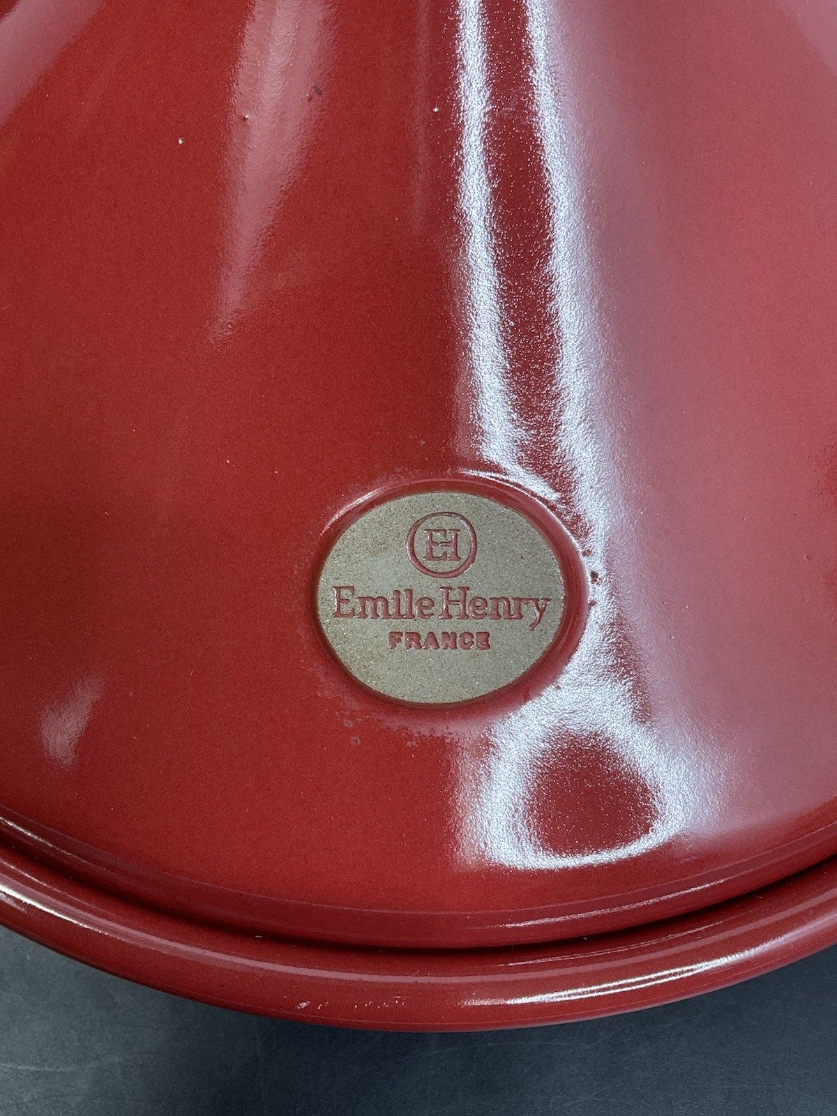 Emile Henry Flame Tagine 3.7 qt Red , Made in France