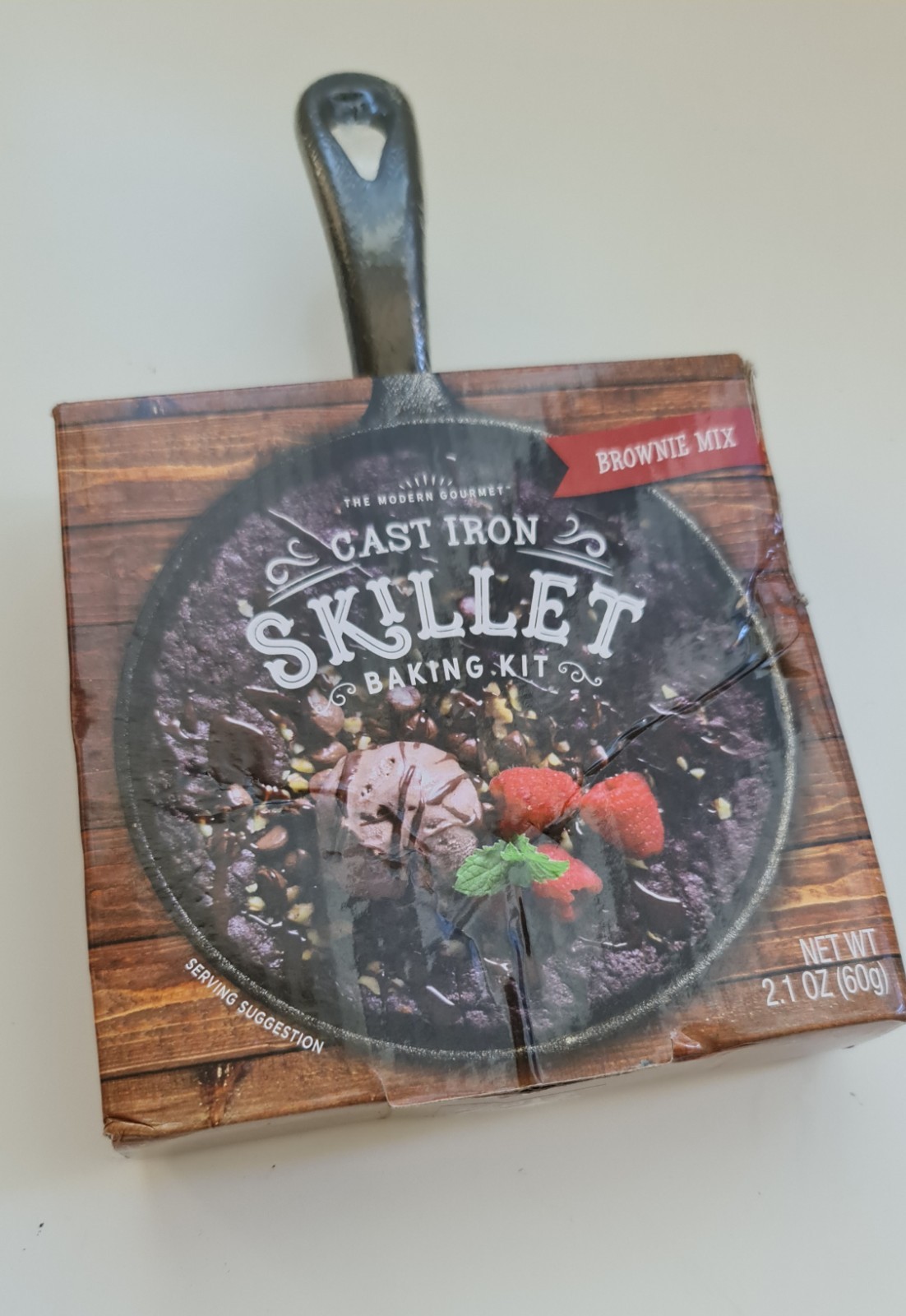 The Modern Gourmet Cast Iron Mini 5” Skillet Baking Kit – Brownie Mix