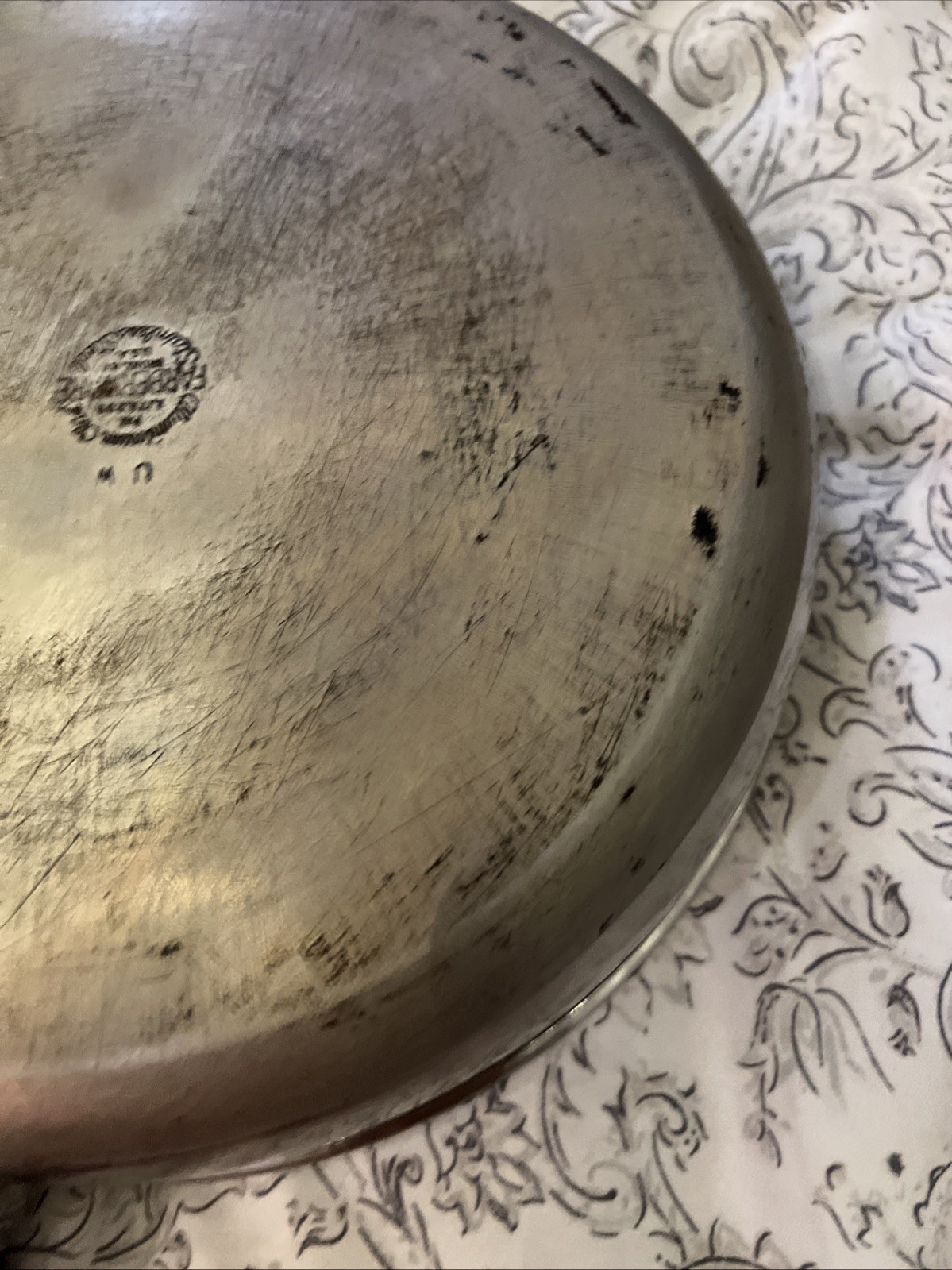 Faberware 10 Inch Skillet Fry Pan Stainless Steel Aluminum Clad Vintage No Lid
