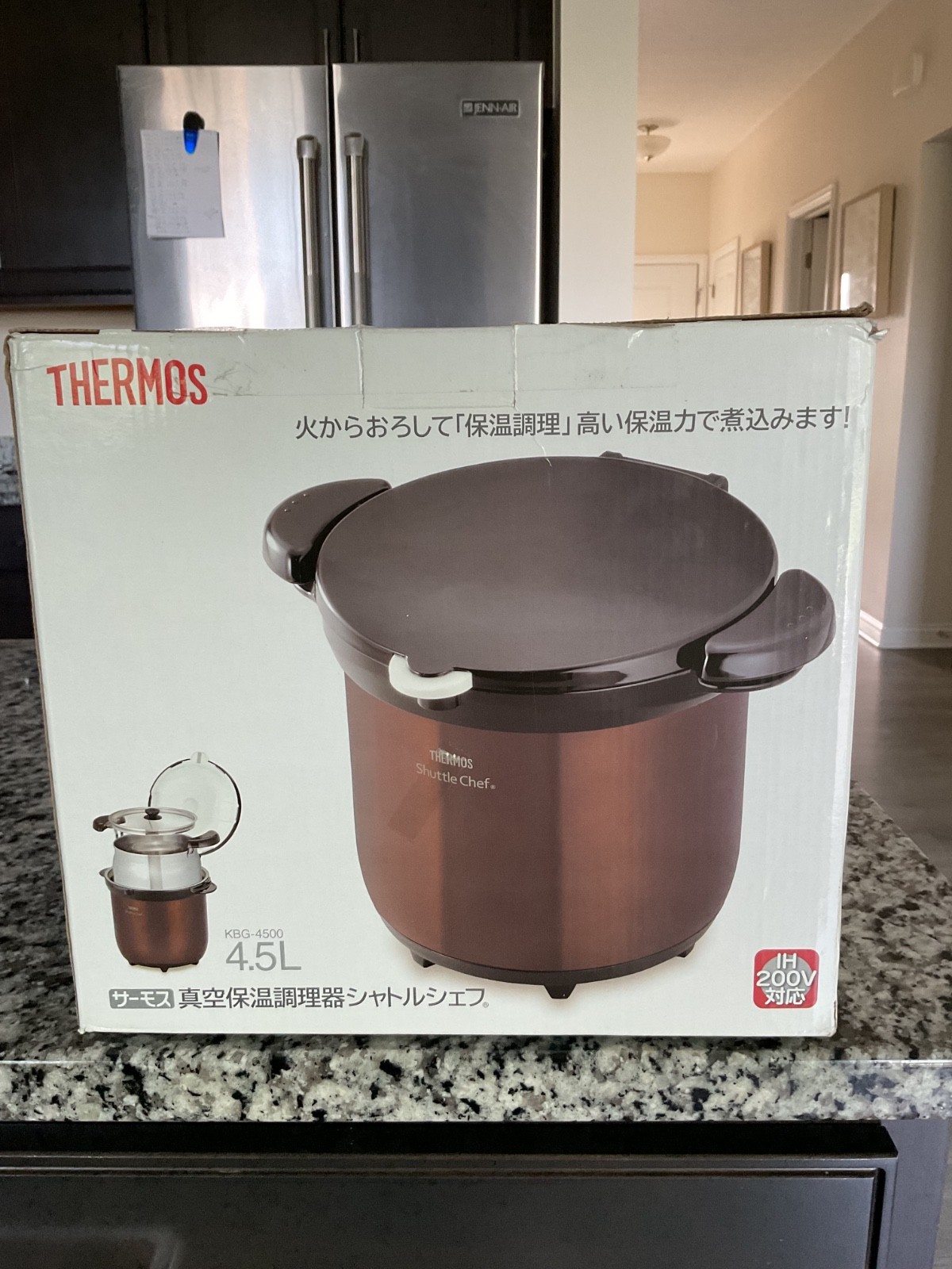 Thermos Shuttle Chef 4.5L Vacuum Heat Insulation Cooker Shuttle -Clear Brown