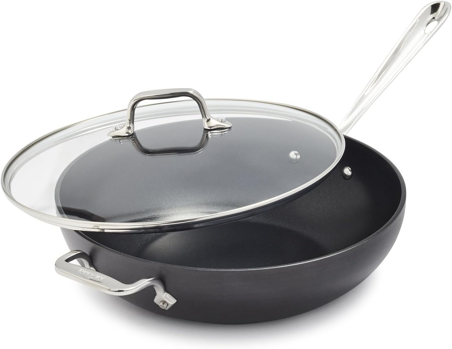 All-Clad Ha1 Hard Anodized Nonstick Chefs Pan 12 Inch Induction Oven Broiler Coo