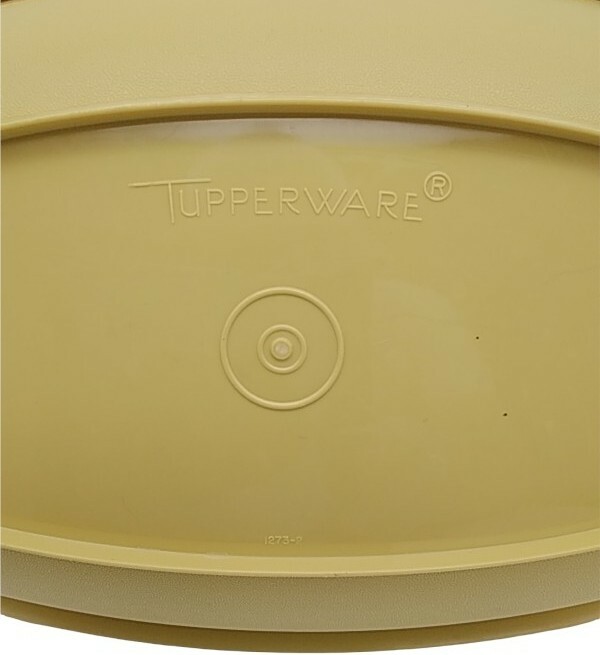 Tupperware Vintage Harvest Gold Microwave 3 Piece Steamer #1273-8.