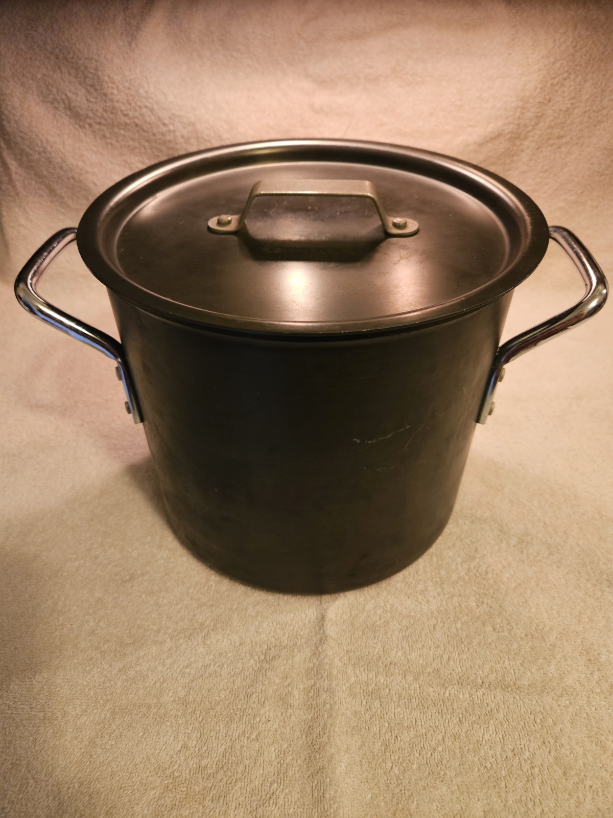 Vtg Calphalon 808 8 Qt Hard Anodized Stock Pot W/ Lid 310