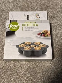 Food Network Egg Bite Tray Set of 2 For Pressure Cooker Silicone Molds