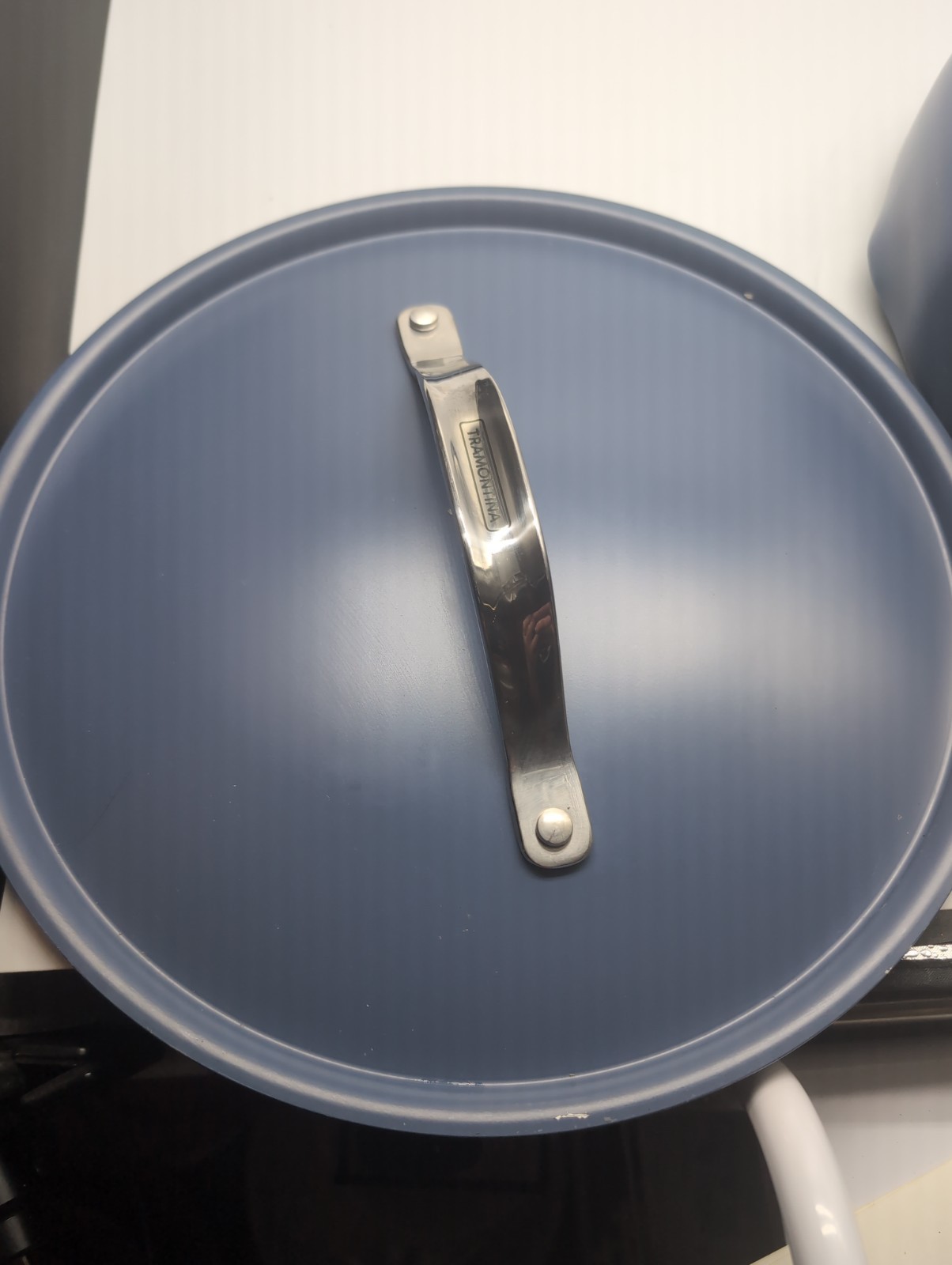 Tramontina 5-Quart All-In-One Ceramic Non-Stick Pan, Cold Forged Aluminium Blue