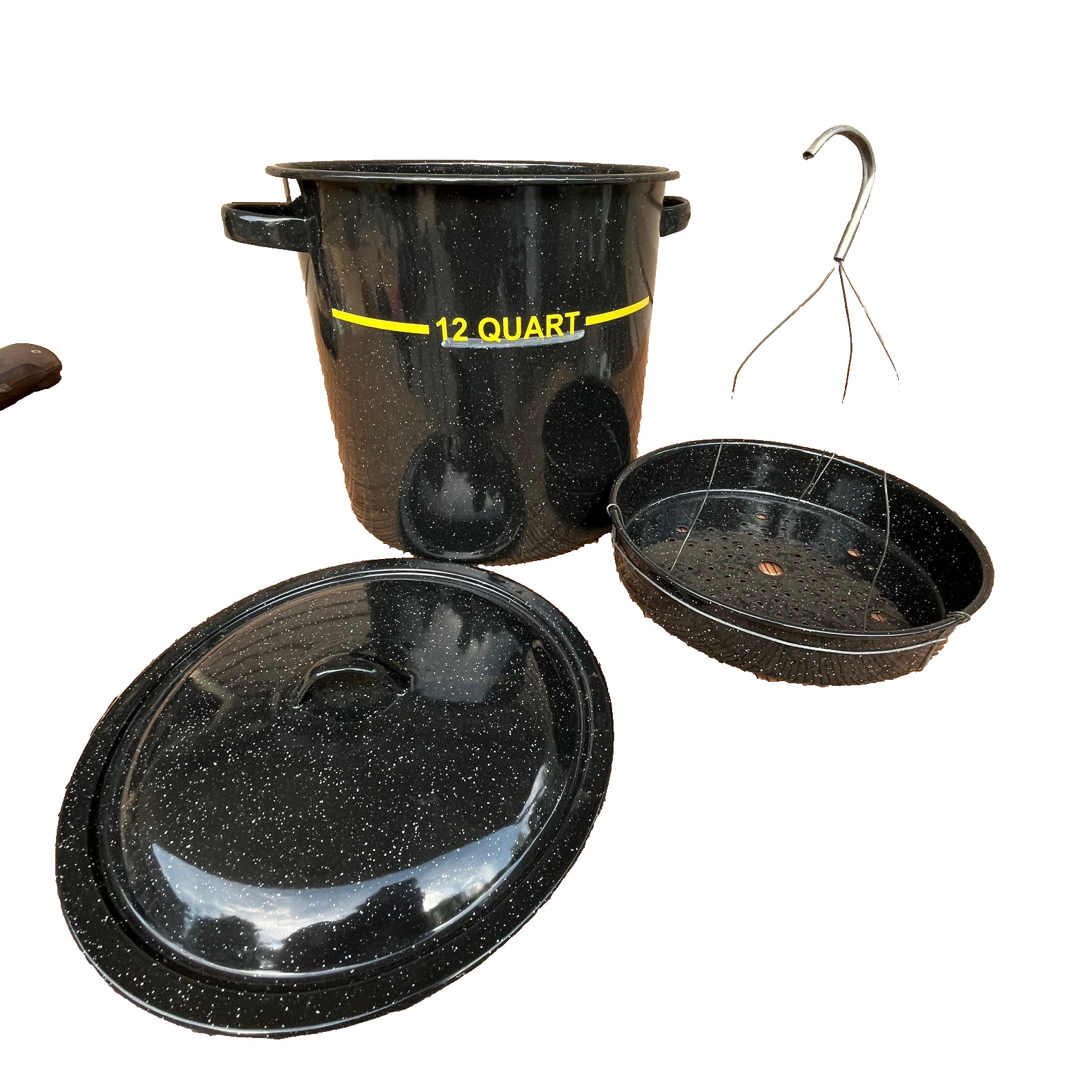 12 Qt Stock Pot With Insrt And Lid