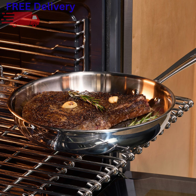 T-fal 13 Piece Tri-Ply Stainless Steel Cookware Set Pots Pans Stockpot Dutch Ove
