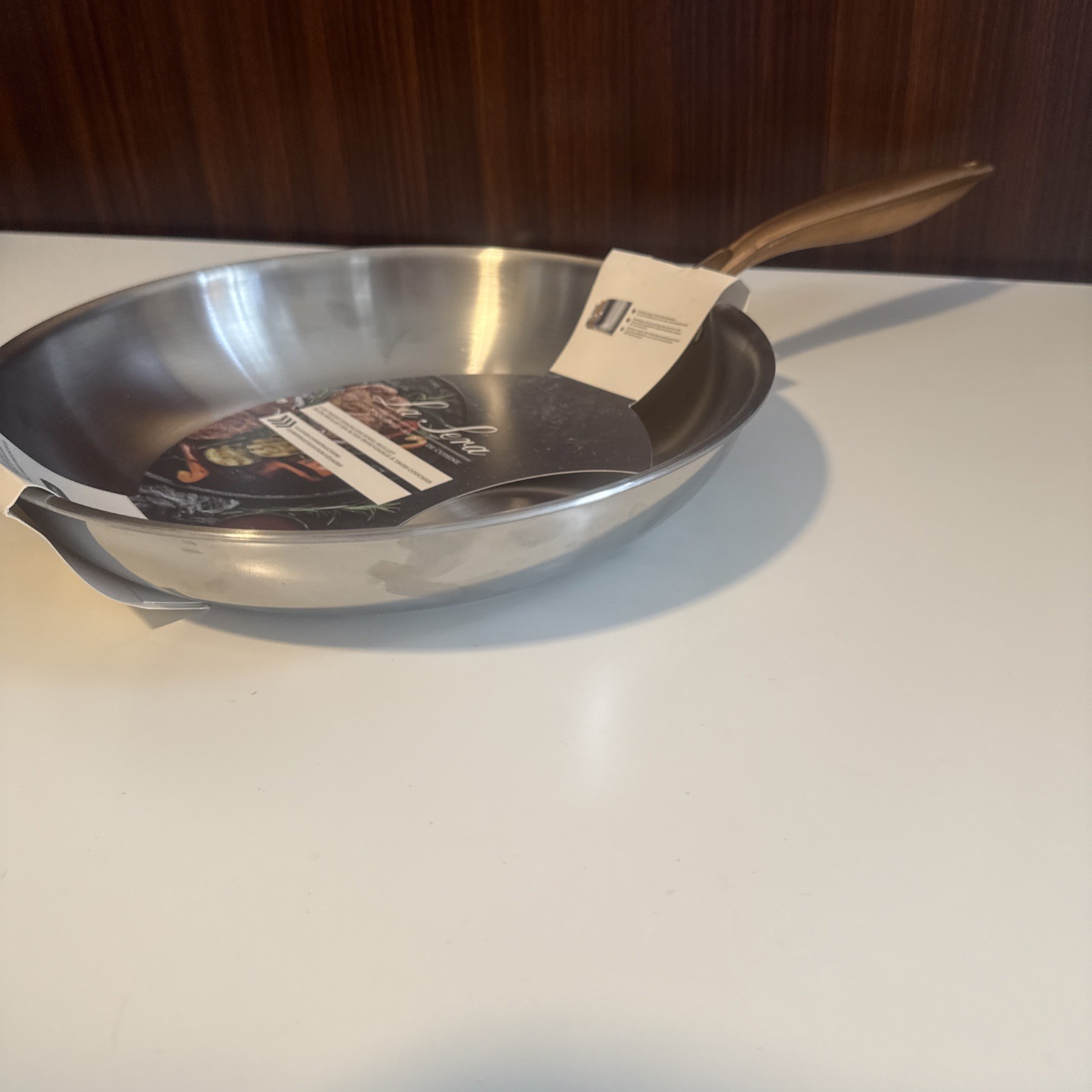 11″ Stainless Steel skillet cookware pan for all stove tops including induction
