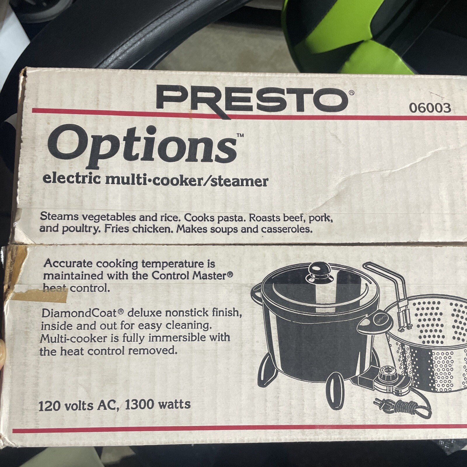 Presto Multi-Cooker Dark Gray Electric Non-Stick Interior, Easy To Use And Clean