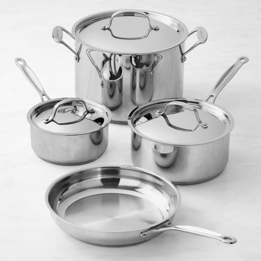 Cuisinart Chef’s Classic Stainless-Steel 7-Piece Cookware Set