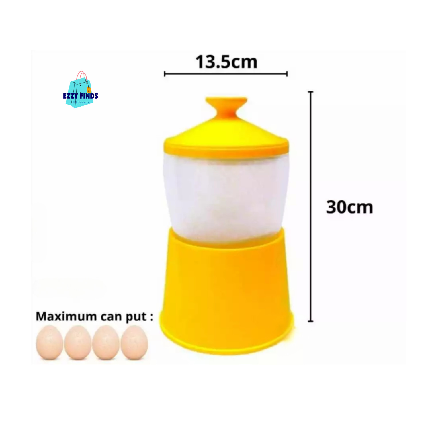 Half Boiled Egg Maker FREE Ceramic Spoon Original Made in Malaysia No Electric