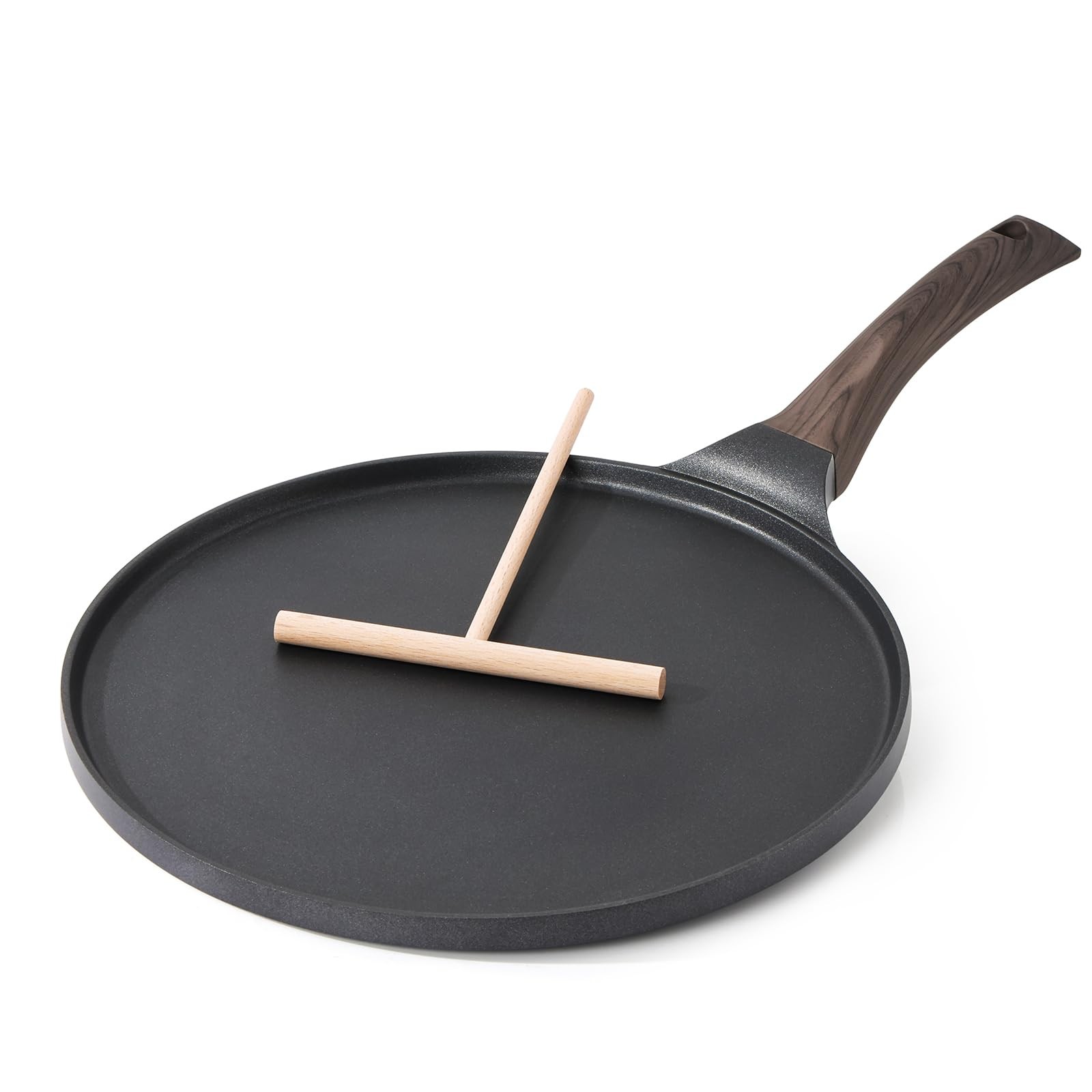 10 Inch Nonstick Crepe Pan Granite Coating Pancake Pan Black