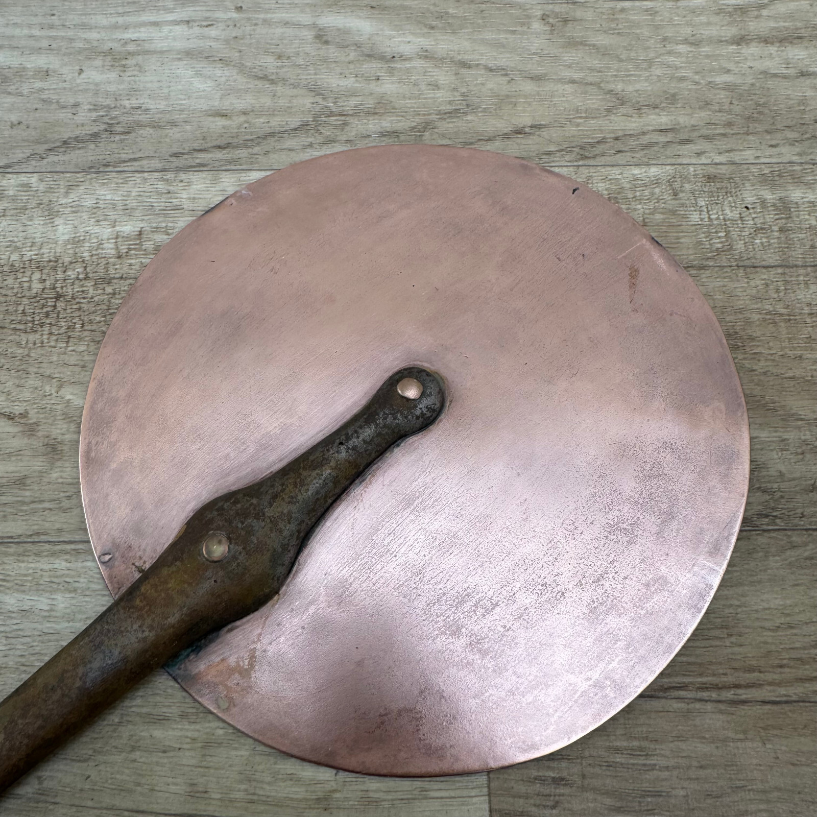 French copper pan lid saucepan cuisine pots cook cast iron 7 1/2″ 19092419