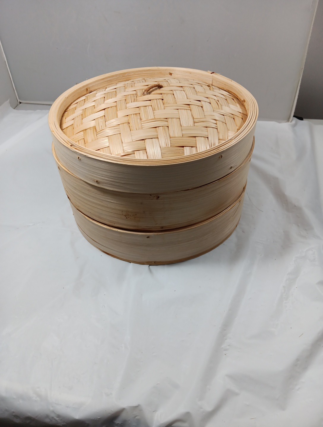 Natural Bamboo Steamer 2 tier 10 Inch