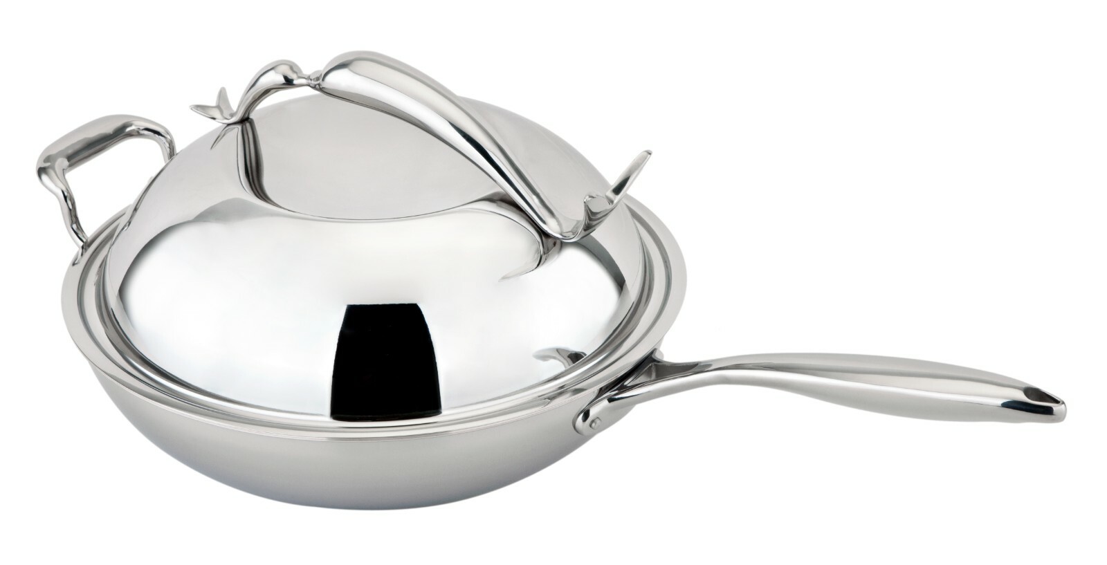 All-Ply Dolphin Wok 18/10 Copper core, Multi Ply, 5-Ply, Pots, All clad