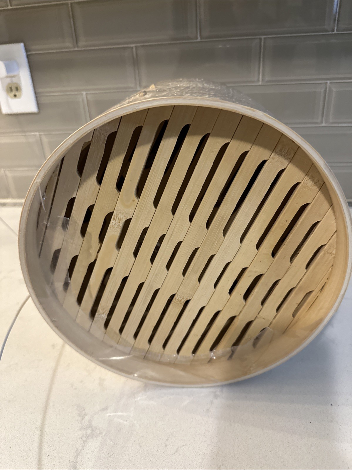 Happi Studio 10″ Handmade 2 Tier Bamboo Steamer New