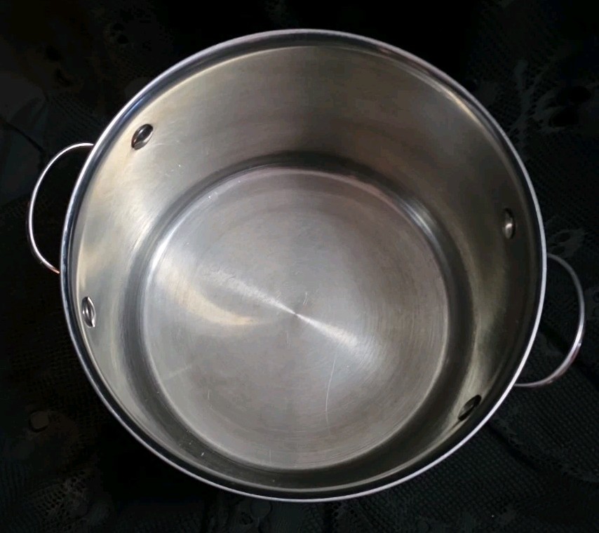 EKCO Eterna 8 Quart 18/10 Stainless Steel Covered Stock Pot & Lid Vintage