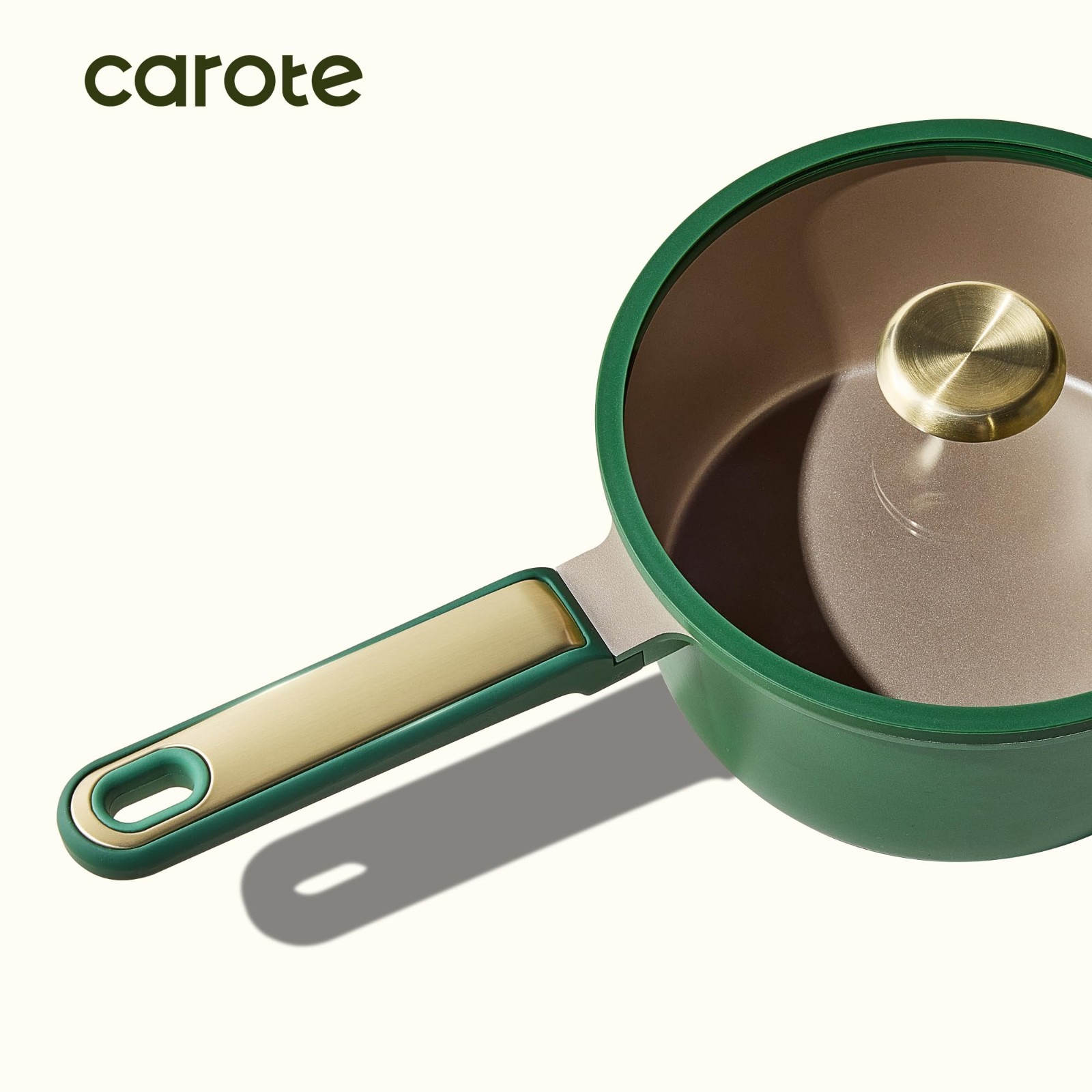 Nonstick 2QT & 2.5QT Saucepan Set with Lid & Ladle, Induction Compatible, Easy C