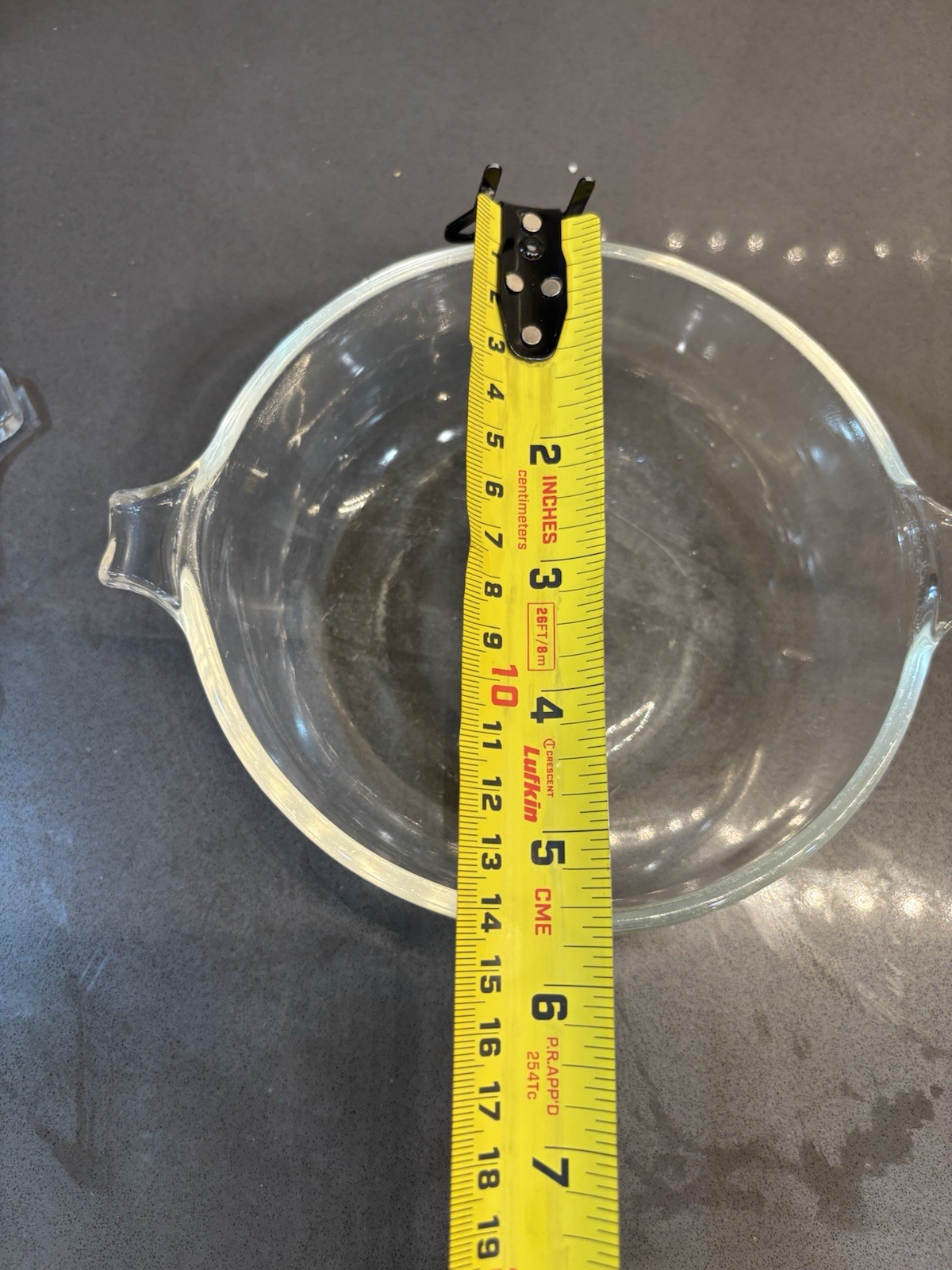 Pyrex Casserole Dish Clear 20 oz Round Glass 019 with 681-C-35 Lid