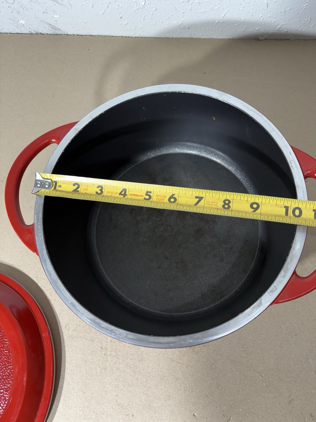 Nordic Ware Dutch Oven Braiser Pan POT Enameled Cast Aluminum Red Made in USA