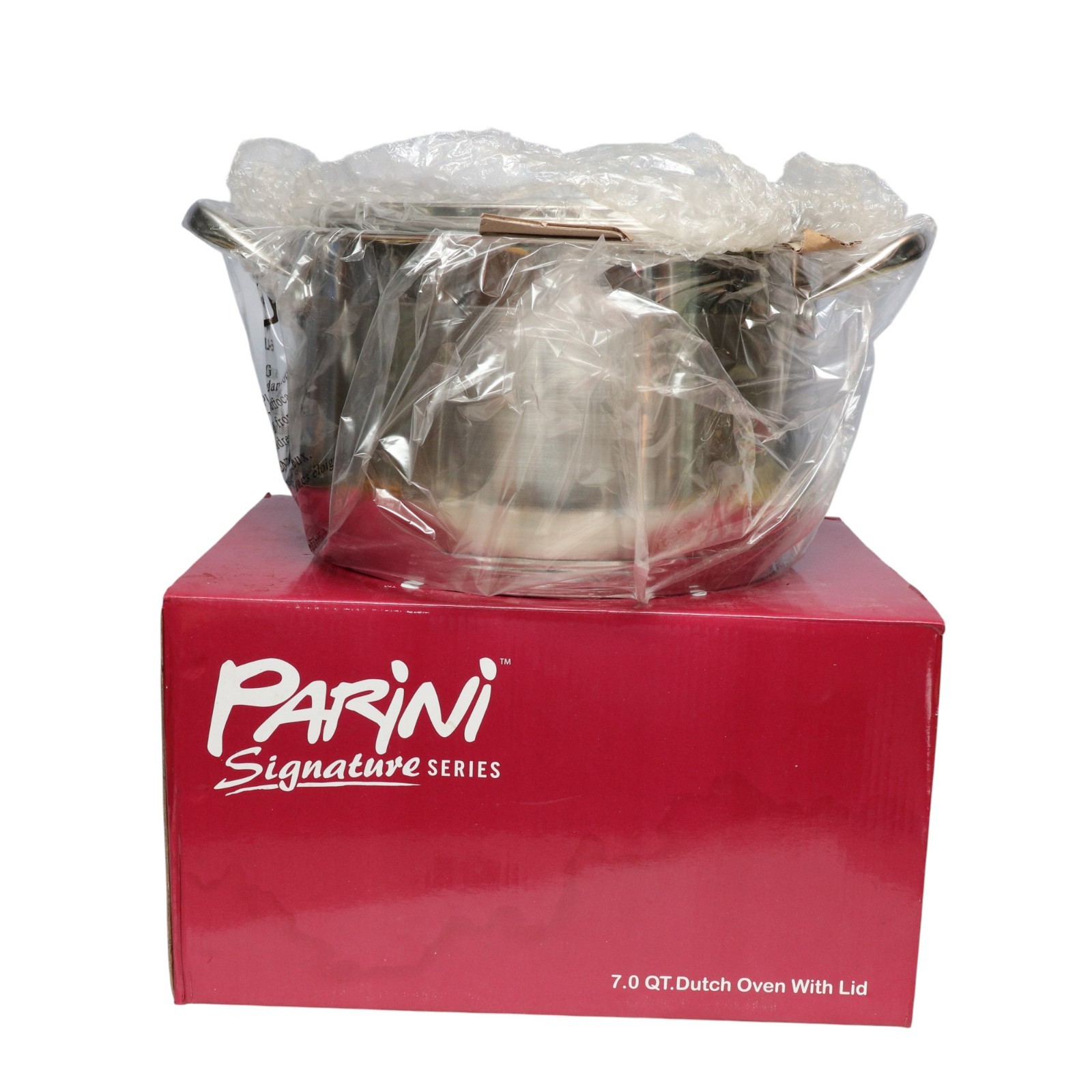 PARINI Signature Series Stainless Steel 7.0 Qt Dutch Oven with Lid NEW IN BOX