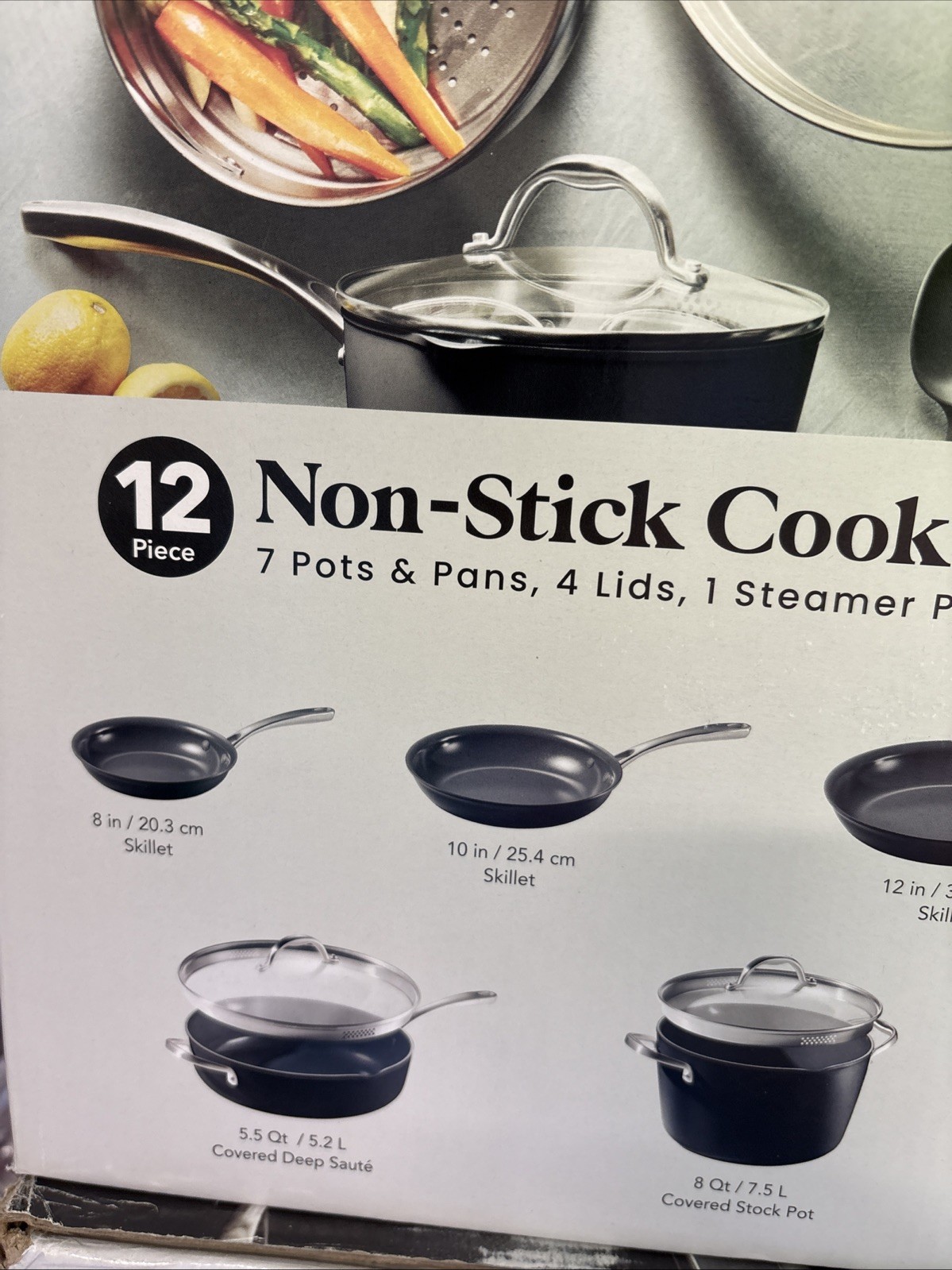 Tramontina 12-Piece Ceramic Non-Stick Pots & Pans Cookware Set