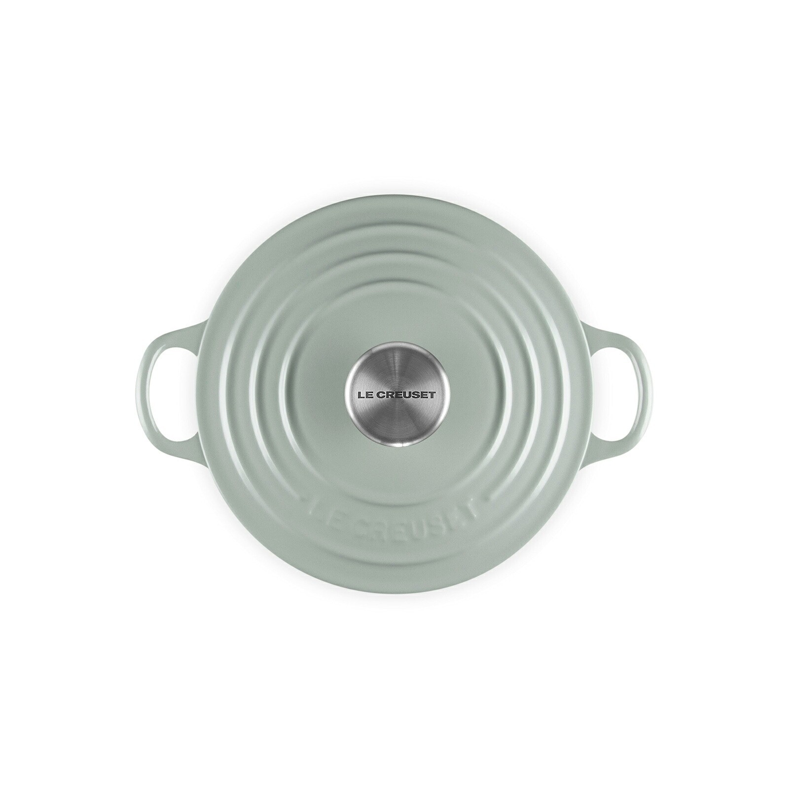 Le Creuset Cocotte Ronde 18cm Pistache Cast Iron Enamel Dutch Oven Silver Knob