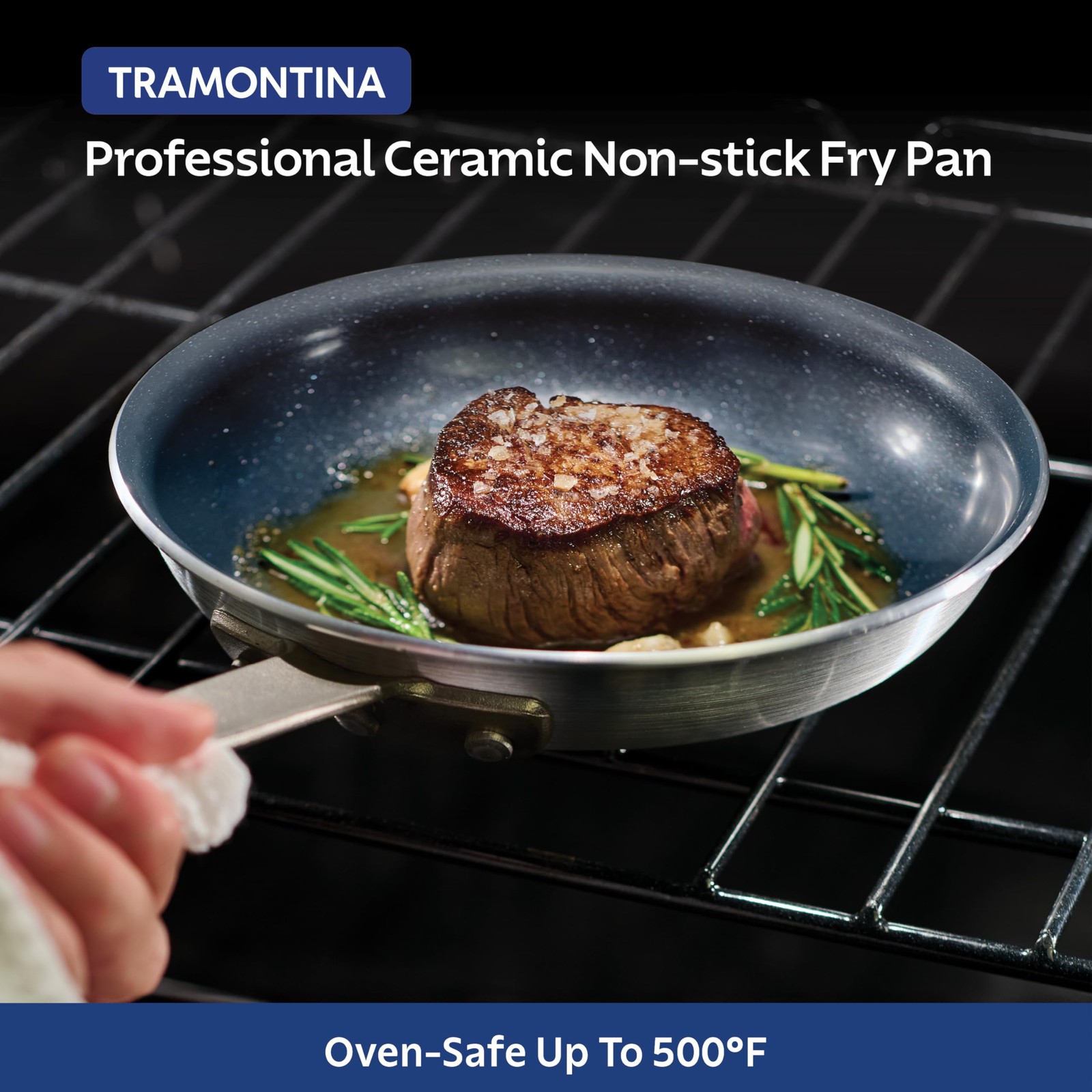 8 Inch Nonstick Ceramic Fry Pan Compact Ideal for Everyday Cooking