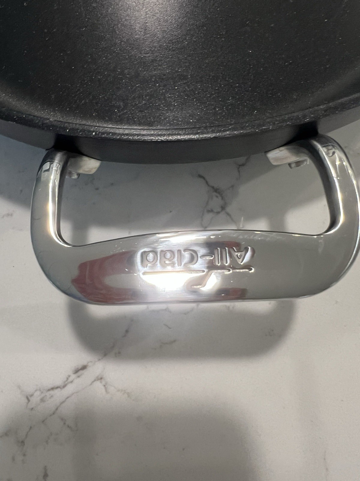 All Clad Nonstick Hard Anodized Stainless 12” Open Pan Skillet Helper Handle