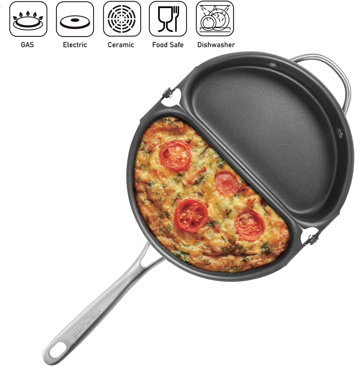 Korean Made PFOA-Free Black Omelette Pan for Healthy Cooking